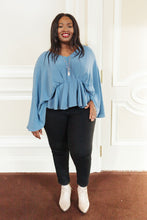 Load image into Gallery viewer, Main Character Moment Top In Dusty Blue