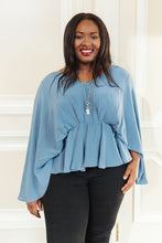 Load image into Gallery viewer, Main Character Moment Top In Dusty Blue