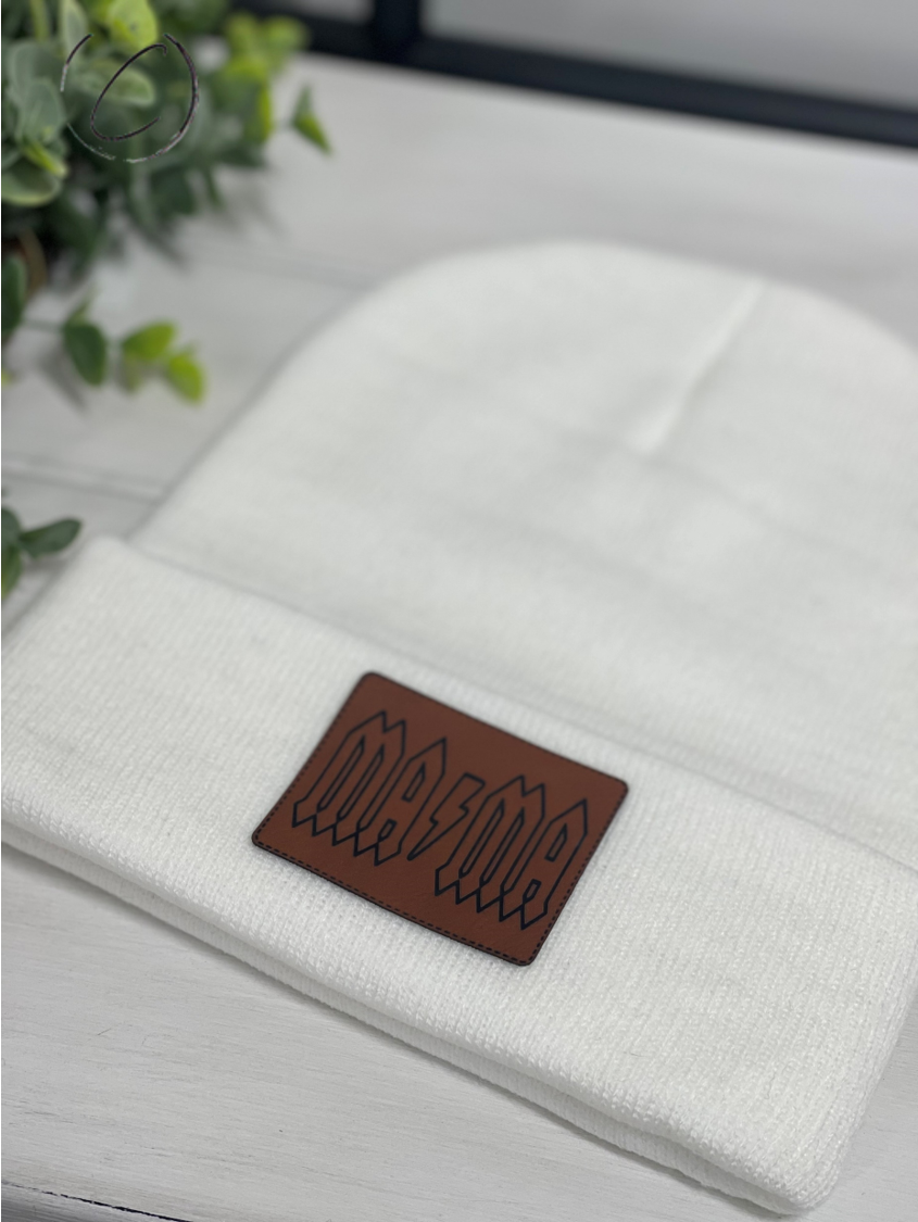 Mama Rocks Patch Beanie