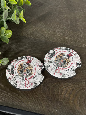 Me Waiting For Love Car Coaster Set