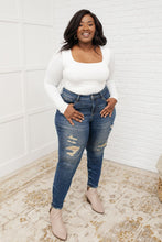 Load image into Gallery viewer, Mid-Rise Destroyed Relaxed Fit Judy Blue Jeans