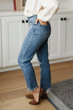 Load image into Gallery viewer, Midrise Destructed Hem Slim Fit Judy Blue Jeans