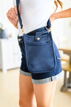 Load image into Gallery viewer, Millie Mini Nylon Crossbody Bag in Dark Navy