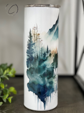 Load image into Gallery viewer, Mountains Are Calling 20oz Skinny Tumbler