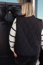 Load image into Gallery viewer, Neither Here Nor There Puffer Vest in Black