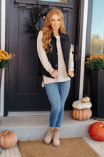 Load image into Gallery viewer, Neither Here Nor There Puffer Vest in Black