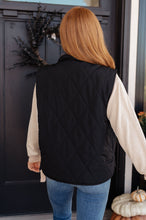 Load image into Gallery viewer, Neither Here Nor There Puffer Vest in Black