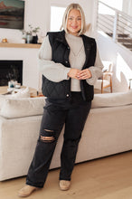 Load image into Gallery viewer, Neither Here Nor There Puffer Vest in Black