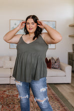 Load image into Gallery viewer, Never Not Loving V-Neck Cami in Gray Green