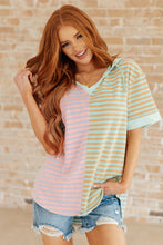 Load image into Gallery viewer, New Light Color Block Striped Hoodie