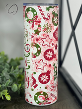 Load image into Gallery viewer, Nice Until Proven Naughty 20oz Skinny Tumbler