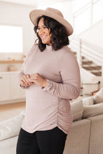 Load image into Gallery viewer, Nivia Draped Turtle Neck Tunic in Mocha