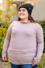 Load image into Gallery viewer, Nivia Draped Turtle Neck Tunic in Mocha