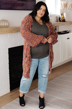 Load image into Gallery viewer, No Time Like the Present Confetti Cardigan in Rust