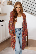 Load image into Gallery viewer, No Time Like the Present Confetti Cardigan in Rust