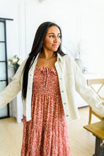 Load image into Gallery viewer, Now Is Your Chance Floral Midi Dress In Rust