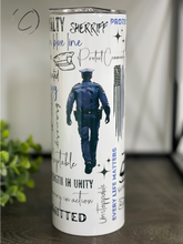 Load image into Gallery viewer, Officer 20oz Skinny Tumbler