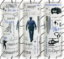 Load image into Gallery viewer, Officer 20oz Skinny Tumbler