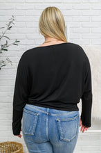Load image into Gallery viewer, Olyvia Long Sleeve Top In Black