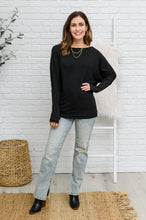 Load image into Gallery viewer, Olyvia Long Sleeve Top In Black