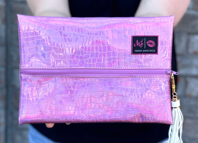 Opalescent Gator Makeup Junkie Bag