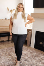 Load image into Gallery viewer, Overqualified Mock Neck Cap Sleeve Top