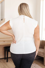 Load image into Gallery viewer, Overqualified Mock Neck Cap Sleeve Top