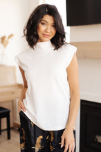 Load image into Gallery viewer, Overqualified Mock Neck Cap Sleeve Top