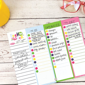 NEW! Peek at the Week® Weekly Planner Pad | Checklists, Priorities, Dry Erase Backer | Simple Cheery Week