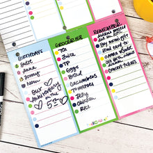 Load image into Gallery viewer, NEW! Peek at the Week® Weekly Planner Pad | Checklists, Priorities, Dry Erase Backer | Simple Cheery Week