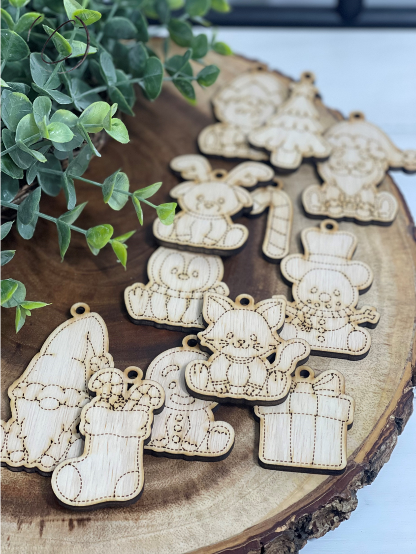 Paint Your Own Christmas Edition Wood Ornament