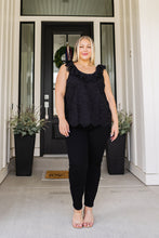 Load image into Gallery viewer, Parisian Stroll Lace Blouse in Black