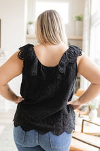 Load image into Gallery viewer, Parisian Stroll Lace Blouse in Black