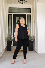 Load image into Gallery viewer, Parisian Stroll Lace Blouse in Black