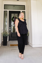Load image into Gallery viewer, Parisian Stroll Lace Blouse in Black