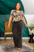 Load image into Gallery viewer, Park City Button Flare Jeans in Black