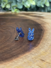 Load image into Gallery viewer, Peeps Blue Glitter Stud Earrings