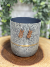 Load image into Gallery viewer, Peeps Gold Glitter Dangle Earrings