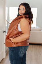 Load image into Gallery viewer, Persistence Pays Off Faux Leather Puffer Vest