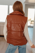 Load image into Gallery viewer, Persistence Pays Off Faux Leather Puffer Vest