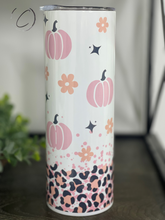 Load image into Gallery viewer, Pink Leopard Pumpkins 20oz Skinny Tumbler
