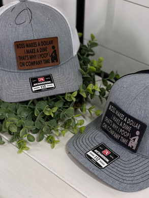 Poop On Company Time Patch Snapback Hat