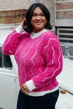 Load image into Gallery viewer, Pop Culture Zig Zag Sweater
