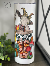 Load image into Gallery viewer, Pumpkin Spice Farm Animals 20oz Skinny Tumbler