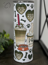 Load image into Gallery viewer, Puppucinos 20oz Skinny Tumbler