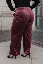 Load image into Gallery viewer, High Society Velvet Wide Leg Trousers