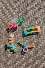 Load image into Gallery viewer, Rainbow Jelly Claw Clip Set of 4