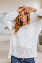 Load image into Gallery viewer, Relax With Me Knit Top in White