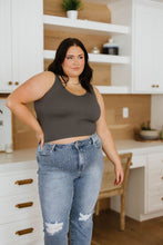 Load image into Gallery viewer, Relevant Ribbed Seamless Reversible Tank in Charcoal