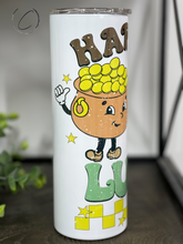 Load image into Gallery viewer, Retro Happy Go Lucky 20oz Skinny Tumbler